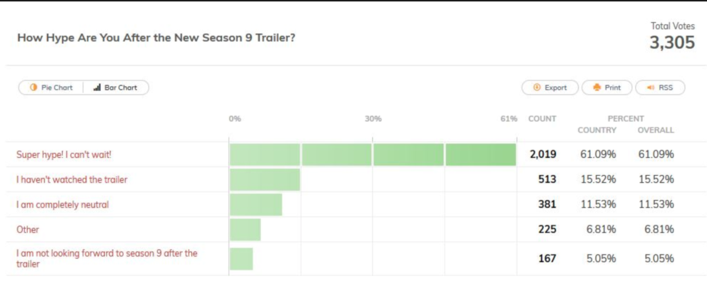 season 9 trailer on Hail King Sombra