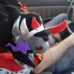 King Sombra supervising his driving slave on the road to Babscon 2019 with Hail King Sombra