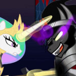 King Sombra fighting Celestia