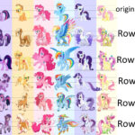 MLP Spoiler characters concepts size reduced