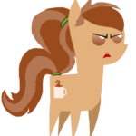 pointy coffee talk vector by Hail King Sombra character by Wiggles