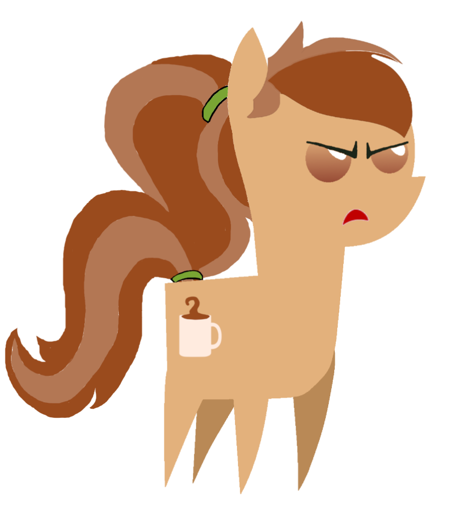 pointy coffee talk vector by Hail King Sombra character by Wiggles