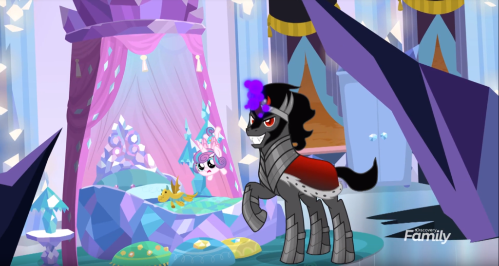 king sombra captures flurry heart from season 9 by Hail King Sombra